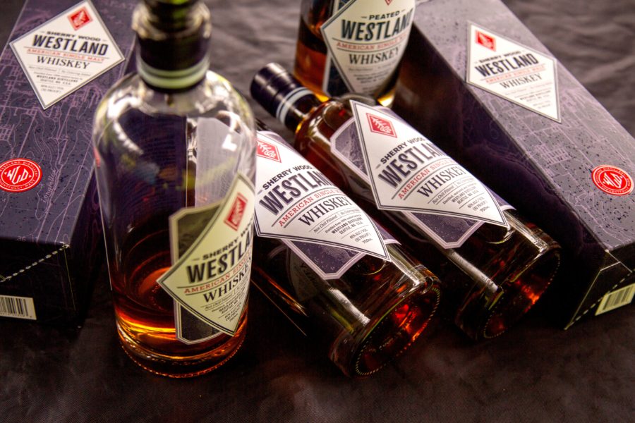 Whiskey bottles at the Whiskey Wisemen Charity Tournament at Westwood Plateau Golf Club